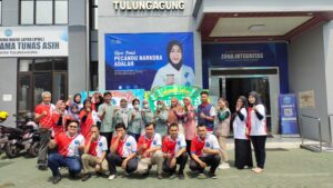BNNK Tulungagung Tebar Kepedulian Lewat Donor Darah dan Pemeriksaan Kesehatan Gratis
